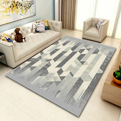 Nordic Minimalist Striped Floor Mat for Living Room and Bedroom