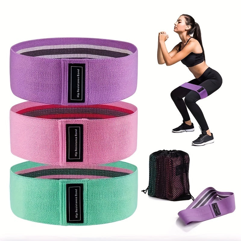 3pcs Fitness Elastic Bands Resistance Level Exercise Training
