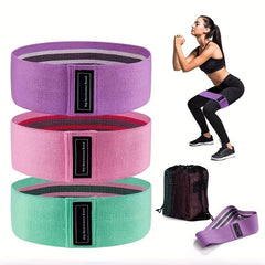 3pcs Fitness Elastic Bands Resistance Level Exercise Training