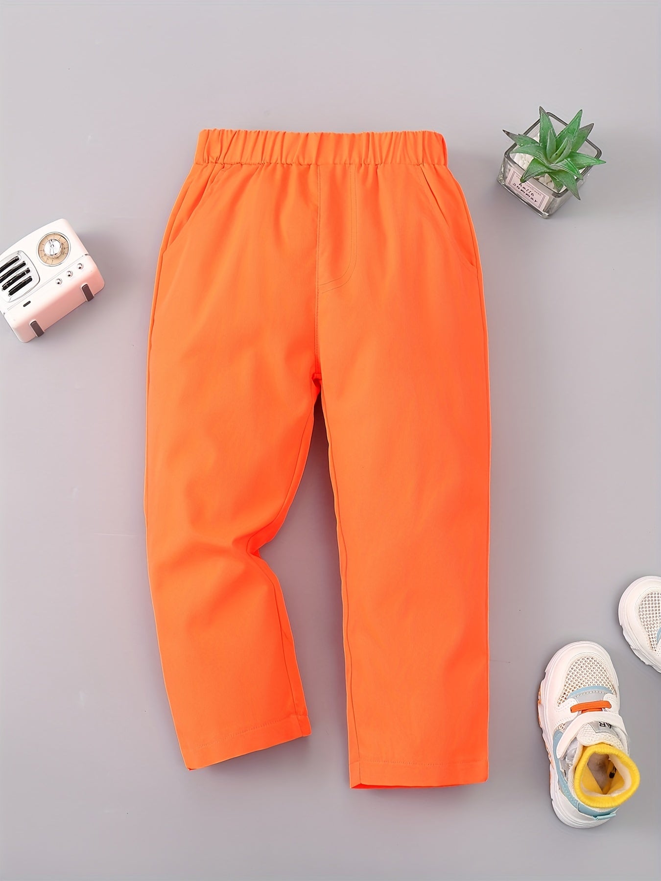 Boys Soft Solid Long Pants For Spring/Autumn