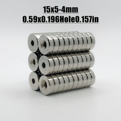 15x5mm Strong Neodymium Disc Magnet with Holes
