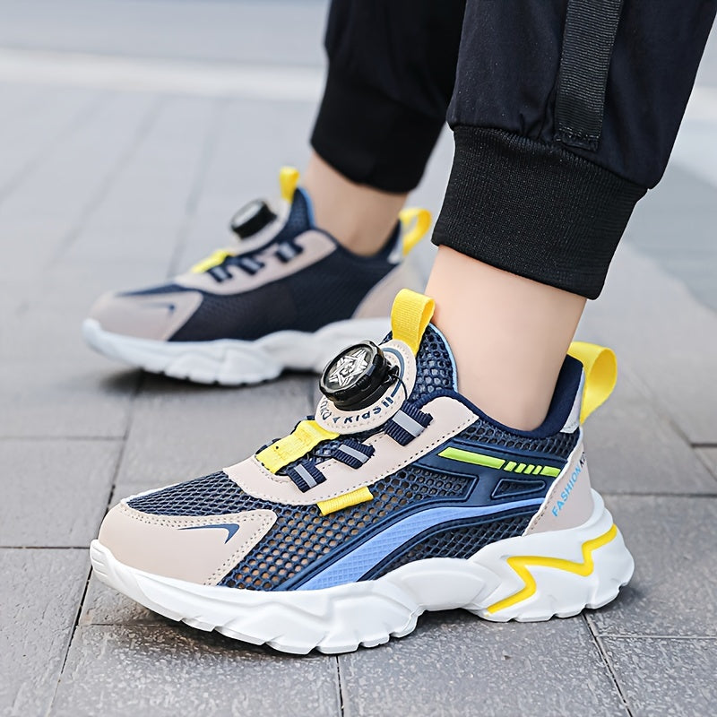 Boys Casual Mesh Sneakers Lightweight Breathable Anti Slip Outdoor Shoes