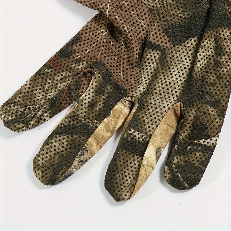 Comfortable Camo Shooting Gloves