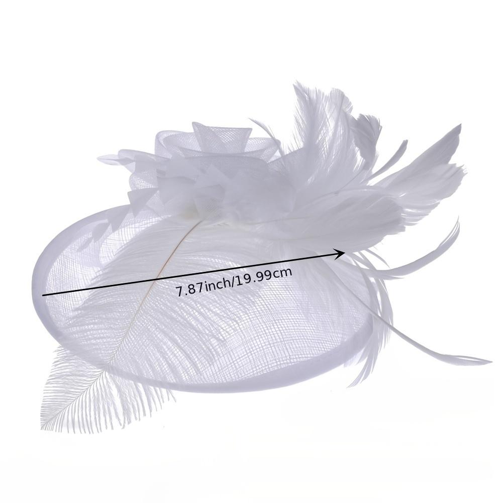 Feathers Fascinators Hat With Hair Clip for Tea Party Wedding
