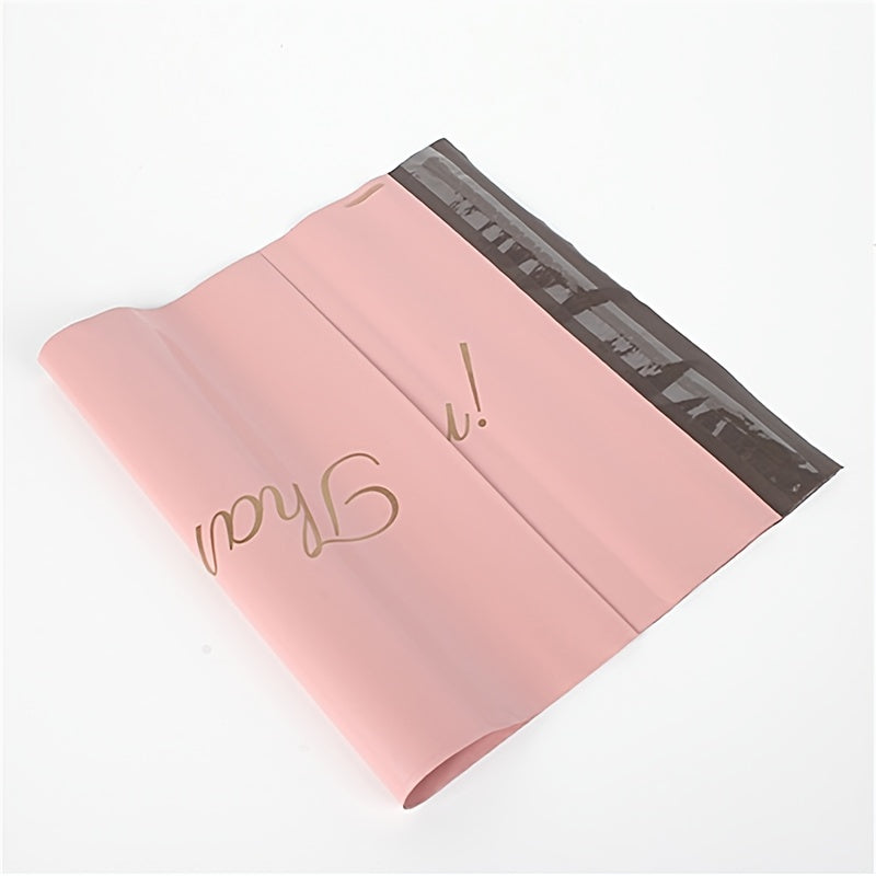 50pcs THANK YOU Poly Mailers Pink Plastic Bags Waterproof Express Mailer
