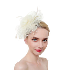 Women's Organza Church Kentucky Derby Bridal Wedding Hat