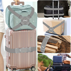 2PCS Luggage Bag Elastic Strap Adjustable Bag Strap Travel Accessories