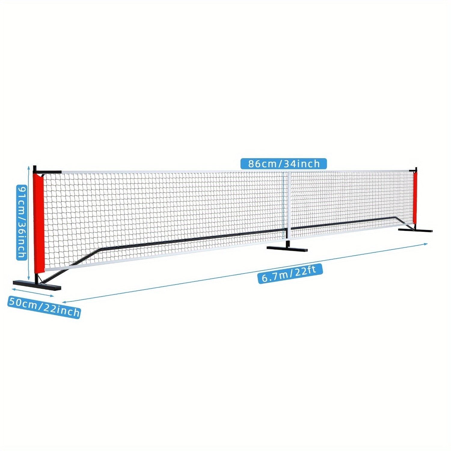 Pickleball Net for Indoor/Outdoor Training, Fits Most Standing Pickleball Frame