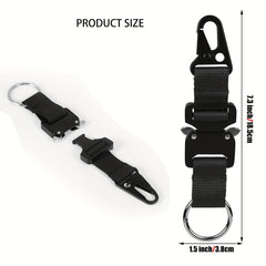 Tactical Key Chain Stainless Steel Buckle Portable Outdoor Accessory