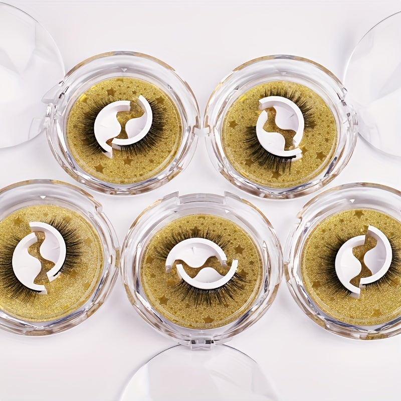 Self Adhesive Natural False Eyelashes Non-slip Waterproof Lashes