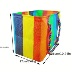 Rainbow Tote Bag Large Capacity Pride Handbag