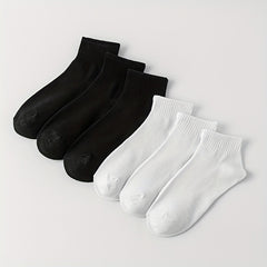 6 Pairs Solid Short Socks Women's Stockings
