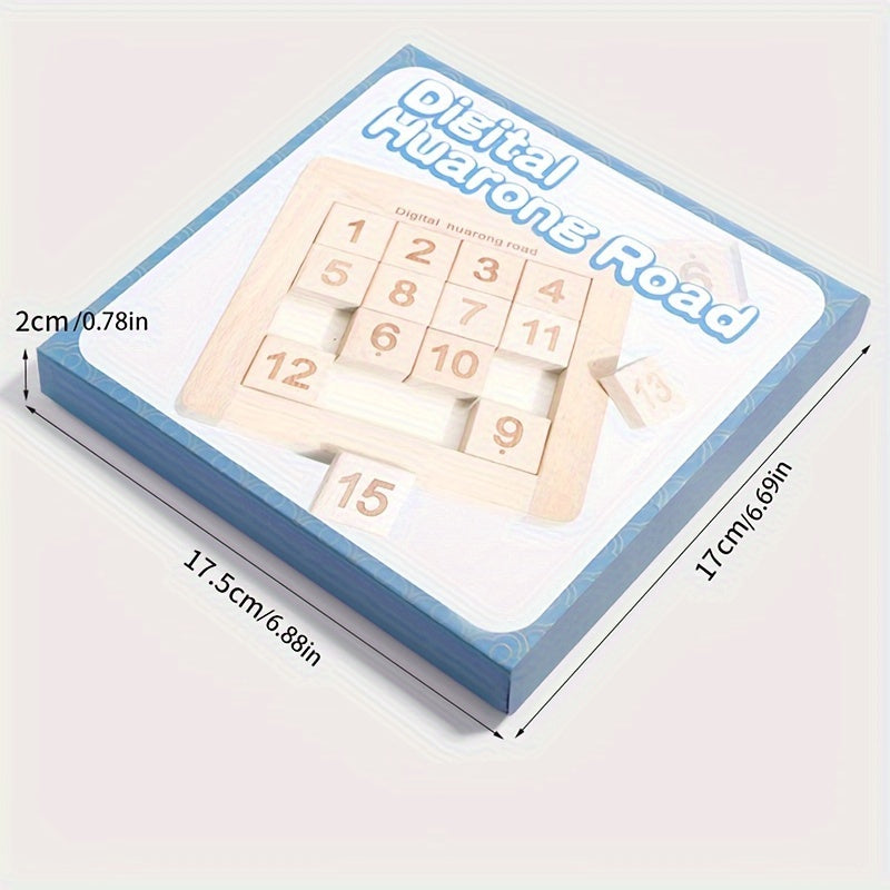 Klein's Puzzle Wooden Brain Teaser Toy Colorful Huarong Road Number Maze