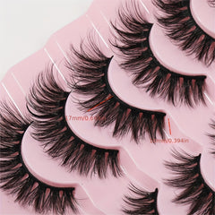 Fluffy 6D Mink Wispy Cat Eye Lashes Pack