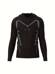 Solid Hoodie Sweatshirt for Men Outdoor Activities