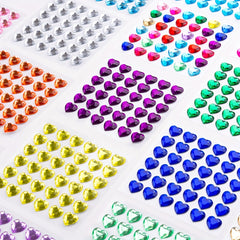 10mm Love Diamond Makeup 3D Sticker Self-adhesive Nail Art Phone Crystal