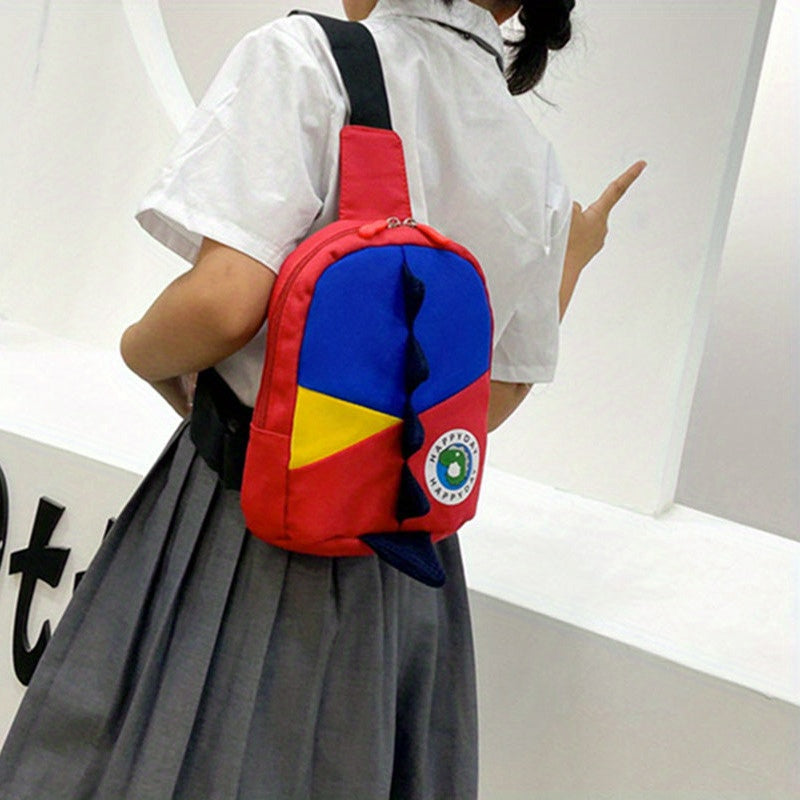 Kids Contrast Chest Bag Oxford Cloth Crossbody Bag