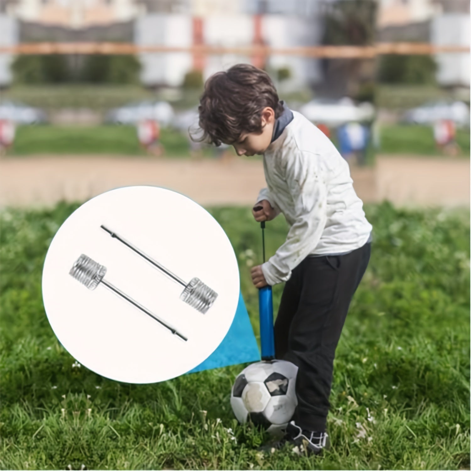 30pcs Stainless Steel Air Pump Needle Inflation Needles with Storage Box