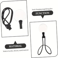 5X Neck Wear Large Magnifying Glass for Reading Books Sewing Cross Stitching