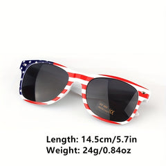 Star Print Striped Men's Sunglasses UV400