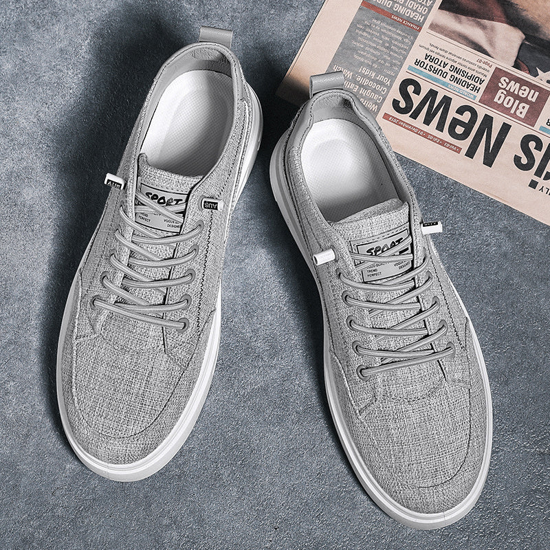 Men's Lace-up Low Top Sneakers Classic Casual Walking Shoes