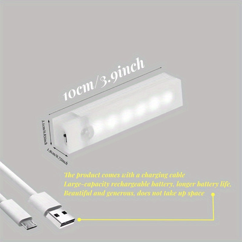 LED Motion Sensor Cabinet Light USB Rechargeable Kitchen Lights