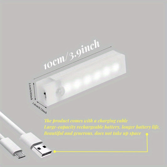 LED Motion Sensor Cabinet Light USB Rechargeable Kitchen Lights