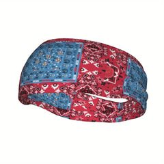 Men's Breathable Non Slip Hairband Red Gray Teal Purple Orange Gym Running