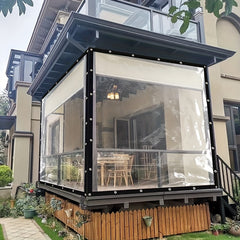 Transparent Waterproof Tarpaulin Cover Film for Garden Balcony Terrace Canopy