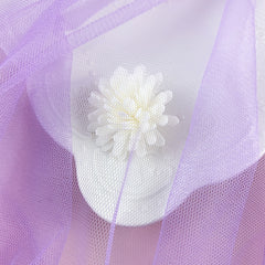 Purple Mesh DIY Wedding Dress Headwear Accessories