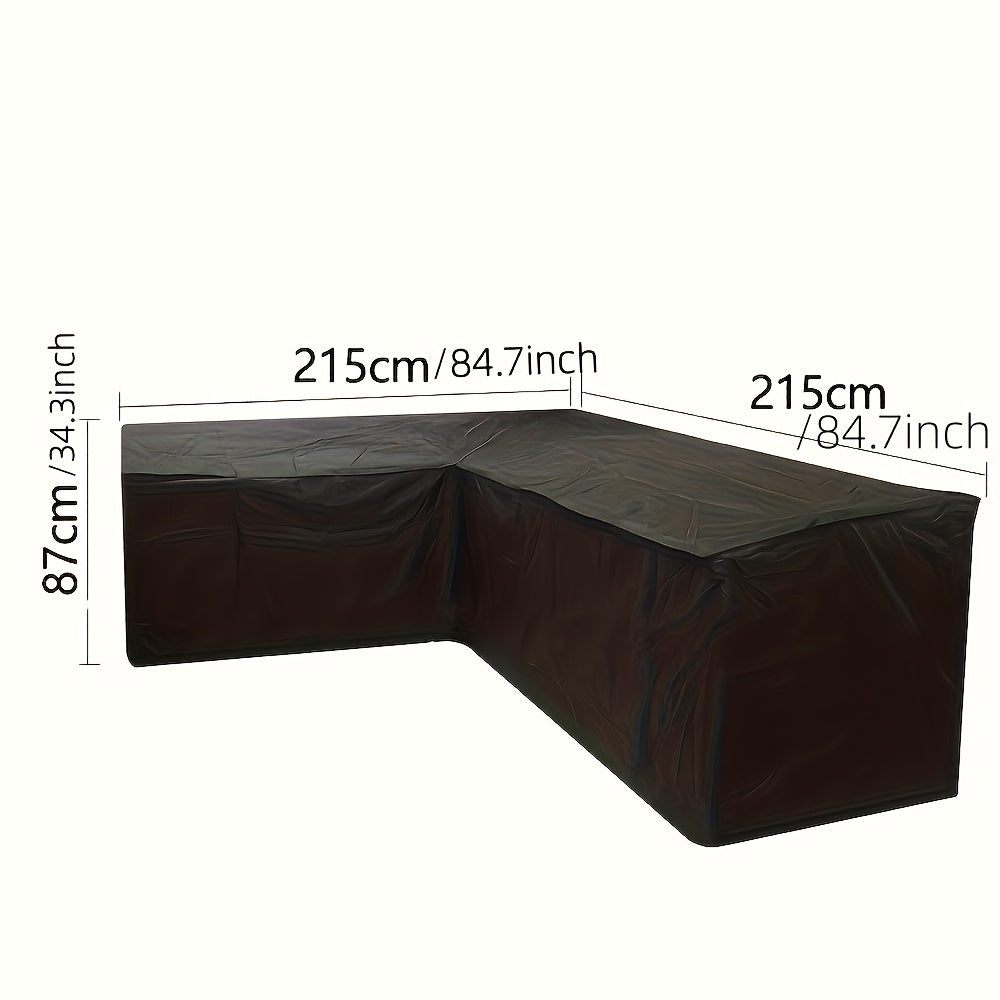 Outdoor L Shape Furniture Cover - Sunscreen Sofa Protector