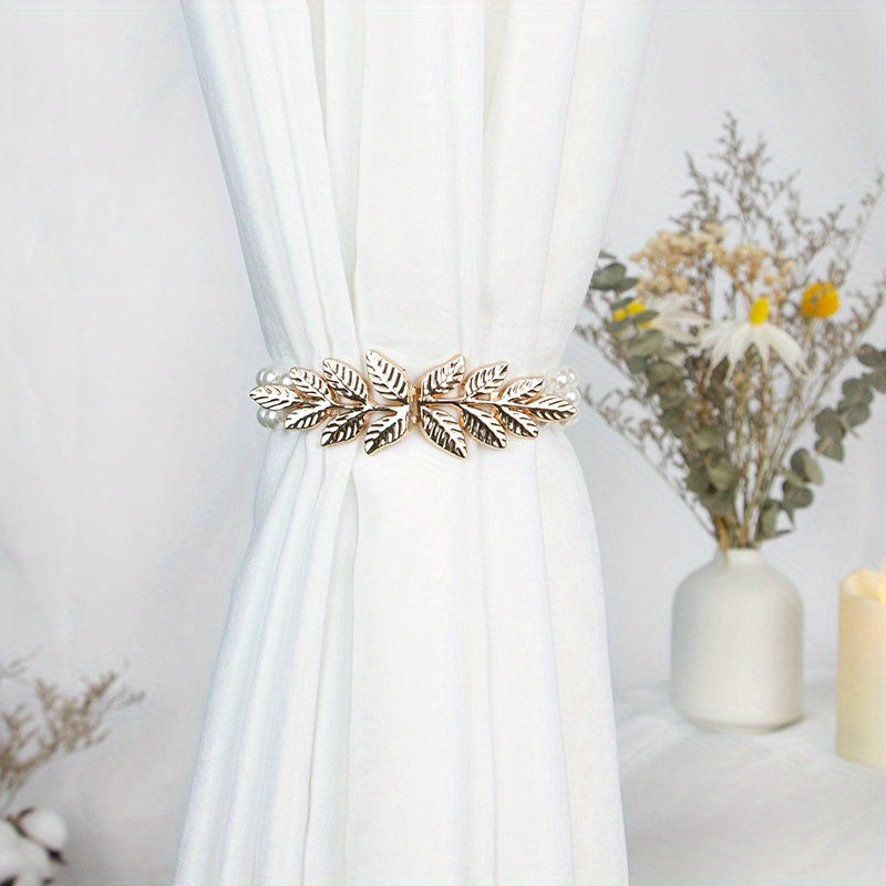 Faux Pearl Stretch Curtain Tieback for Home Decor
