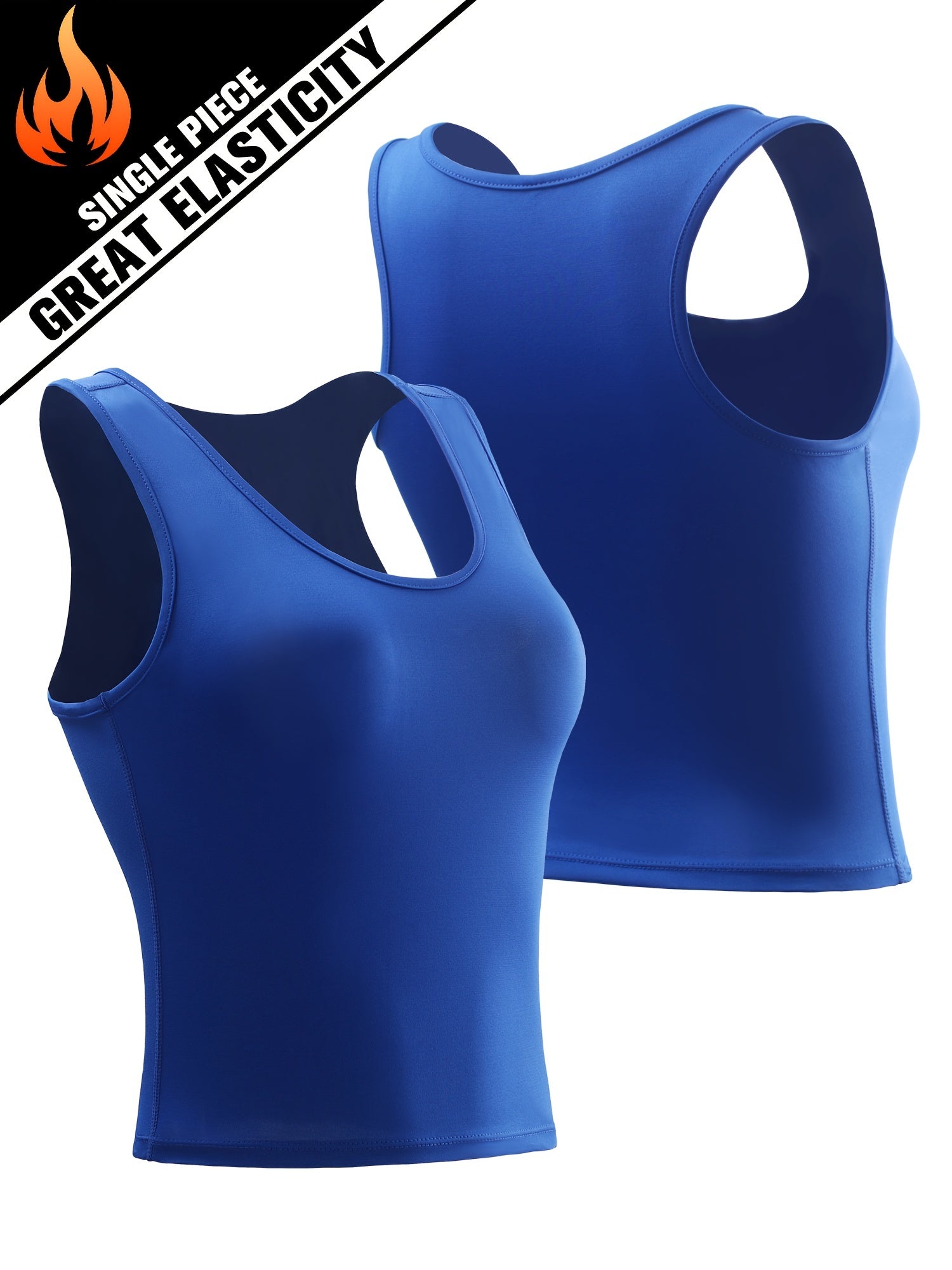 Solid Running Sports Vest High Stretch Yoga Fitness Top Women's Activewear