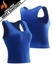 Solid Running Sports Vest High Stretch Yoga Fitness Top Women's Activewear