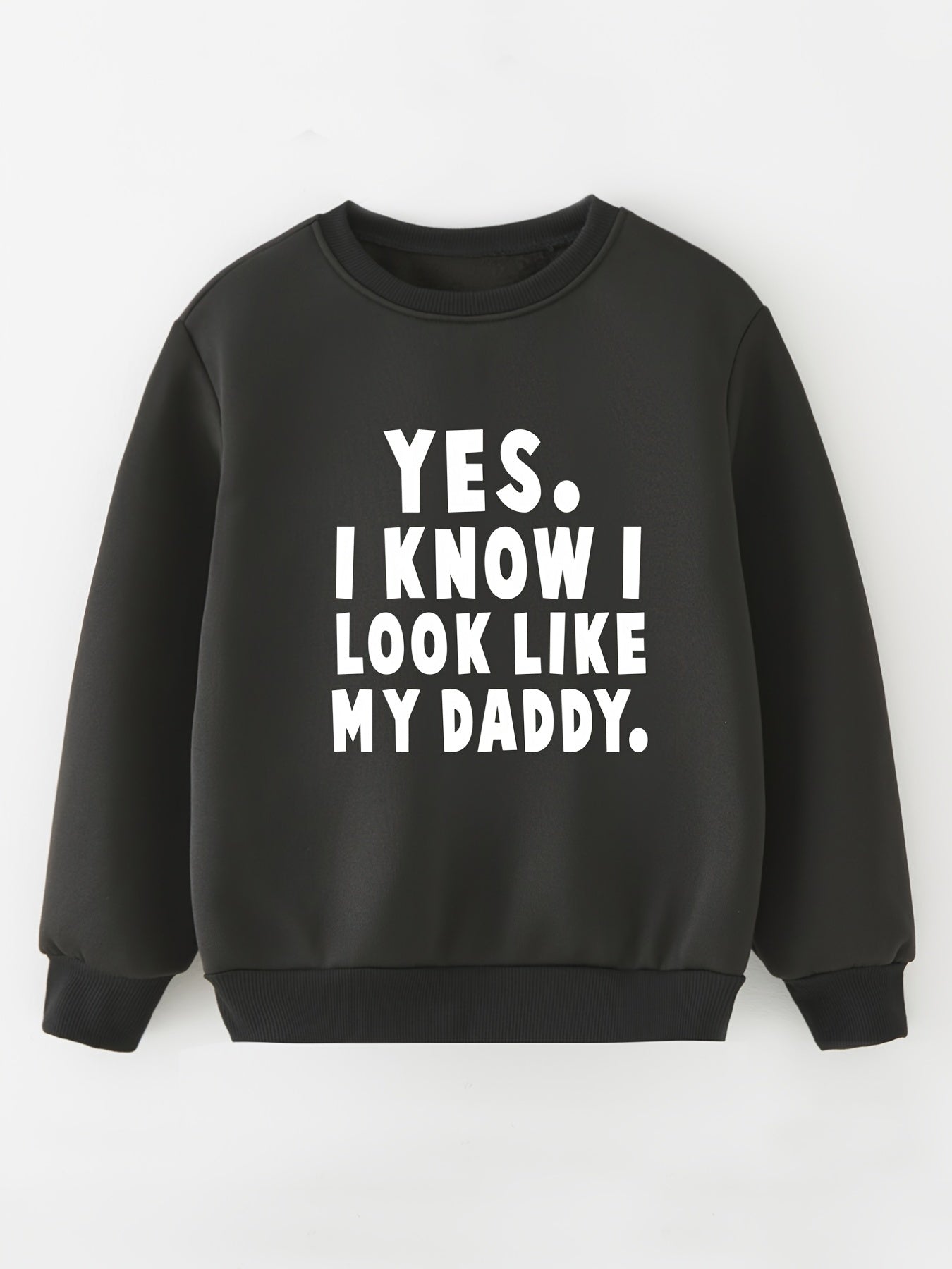 Baby Boys Letter Print Long Sleeve Sweatshirt Tops Kids Clothes