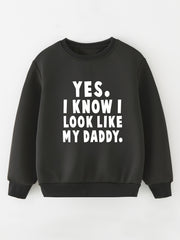 Baby Boys Letter Print Long Sleeve Sweatshirt Tops Kids Clothes