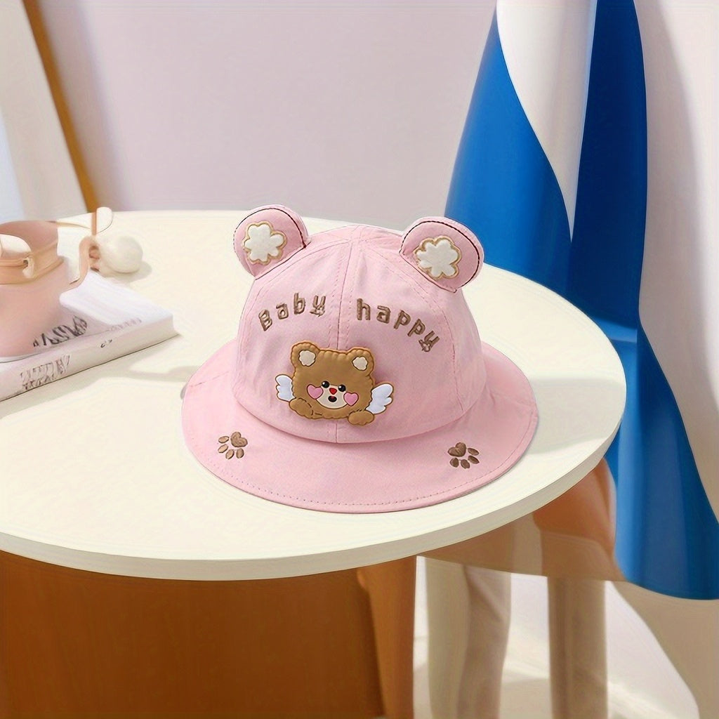 Kids Cartoon Bear Sunshade Bucket Hat