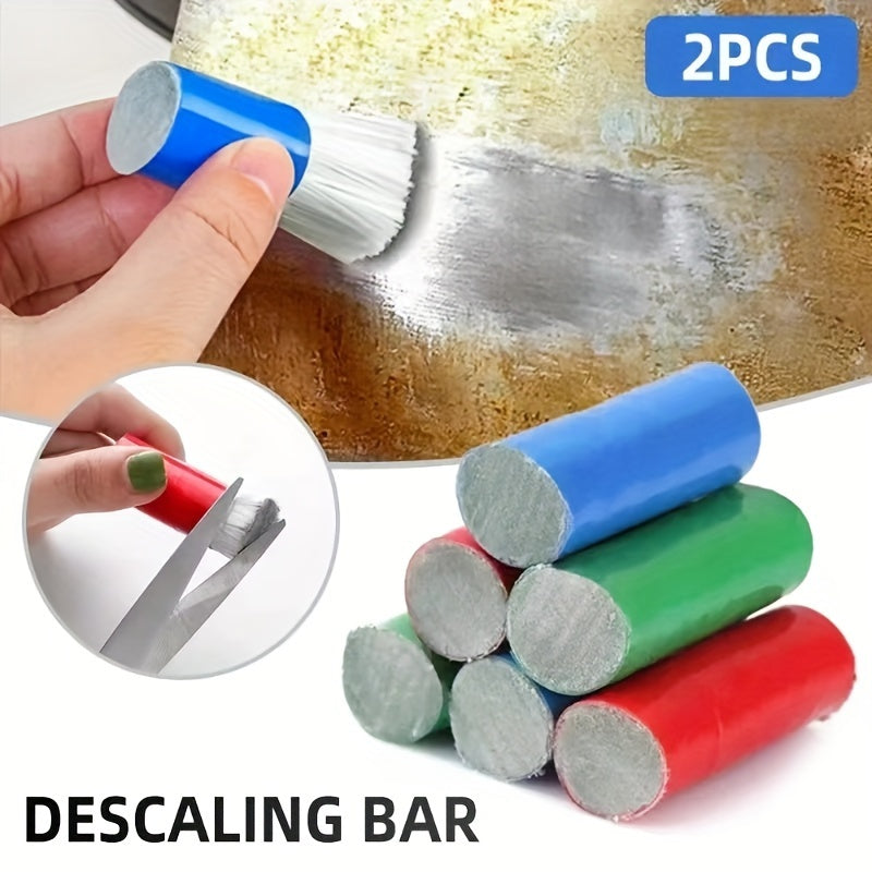 2pcs Stainless Steel Cleaning Magic Bar For Home Kitchen Metal Rust Removal