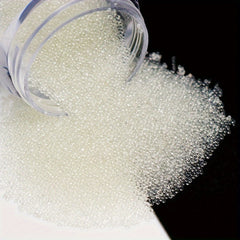 3Pcs Clear Crystal Glass Nail Decoration Balls Mini 3D Caviar Beads Charms