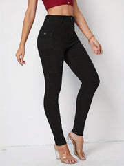 High Stretch Cargo Denim Pants Y2K & Kpop Style