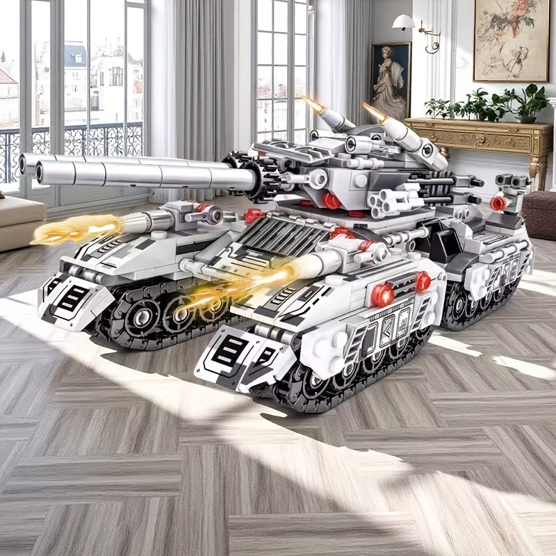 Tank Building Block Set 8 in 1 Battle Model Military Hobby Collection