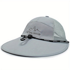 Adjustable Summer Casual Mens Peaked Cap with Letter Embroidery