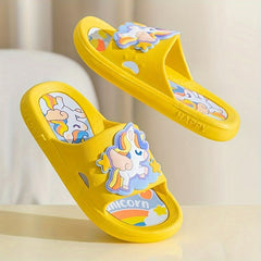 JIAGEYA Cartoon Slippers Baby Girls Non Slip Lightweight Open Toe Slippers