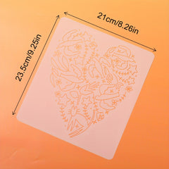 Heart Stencil Art Templates for DIY Crafts and Painting Projects