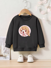OERYUI Poor Crying Girl Graphic Sweatshirt for Kids