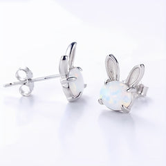 Girl's Rabbit Earrings Fashionable Earrings Accessories