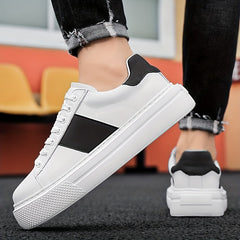 Men's Platform Lace-up Sneakers Chunky Skate Shoes