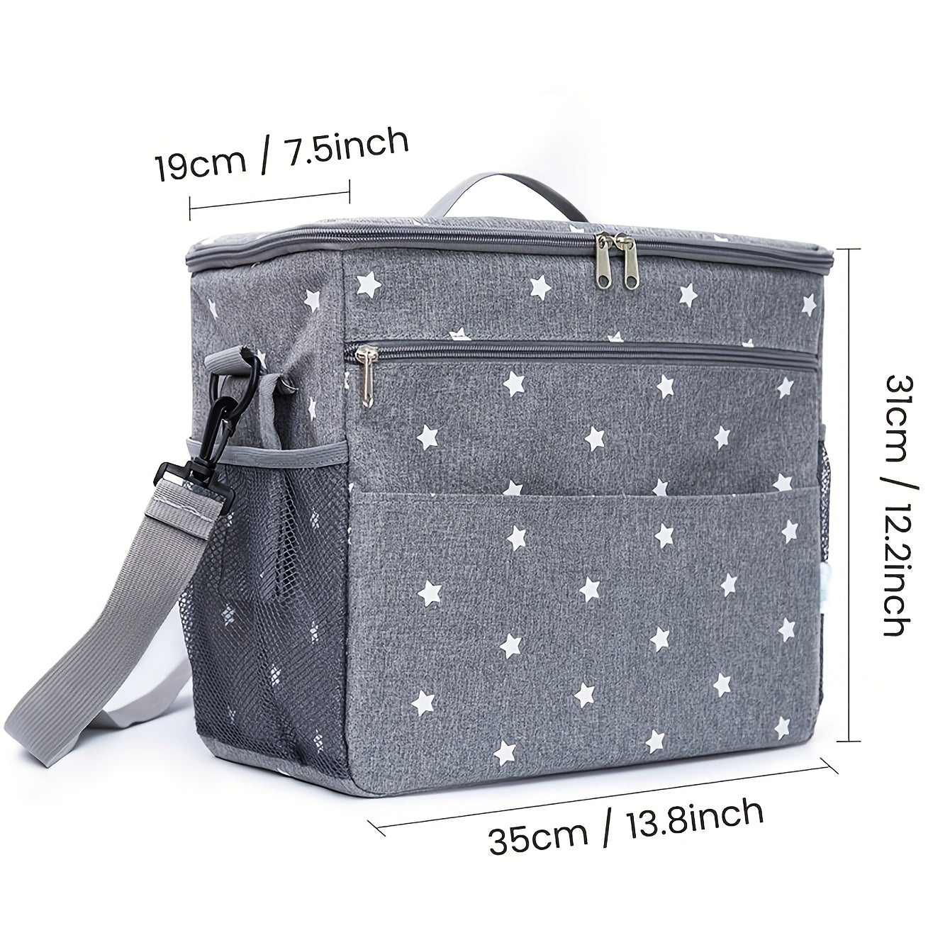 Stroller Hanging Storage Bag Star Printing Storage Backpack