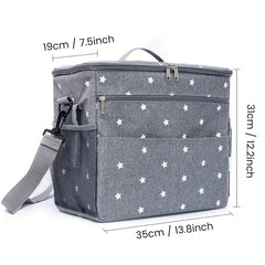 Stroller Hanging Storage Bag Star Printing Storage Backpack