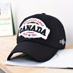 Retro Drawstring Baseball Cap Men's Soft Top Embroidery Patch Cap
